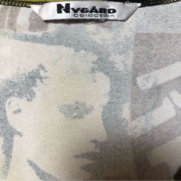 Nygard Collection Portrait Graphic Print Quarter Sleeve! - Picture 6 of 6